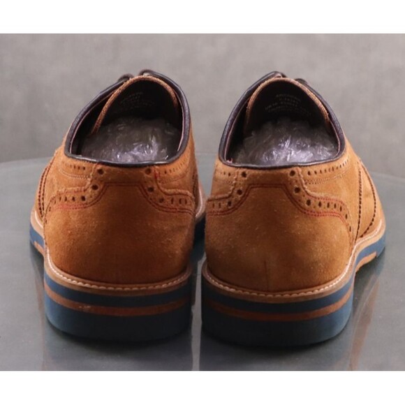 Ted Baker Men's Wingtip Oxfords Dress Shoes Size 11 Suede Tan - Picture 7 of 11